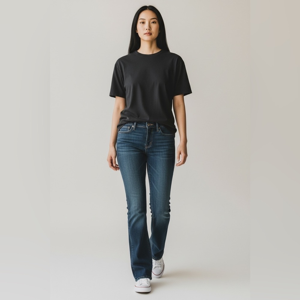 Levi’s Demi Curve Boot Cut Jeans, Dark Wash